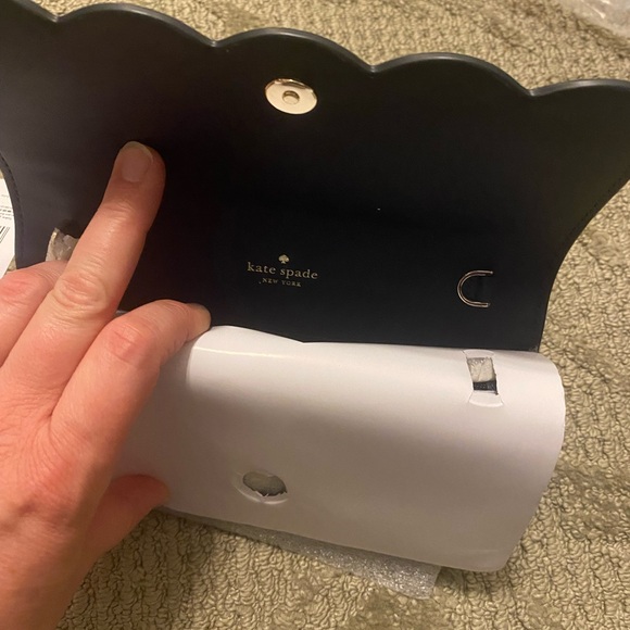 NWT Kate Spade Gemma Wallet on a Chain Crossbody Handbag, Polished Blue - Picture 7 of 8